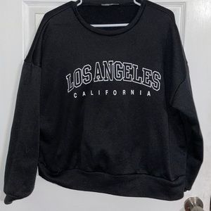 Black Los Angeles Crew L